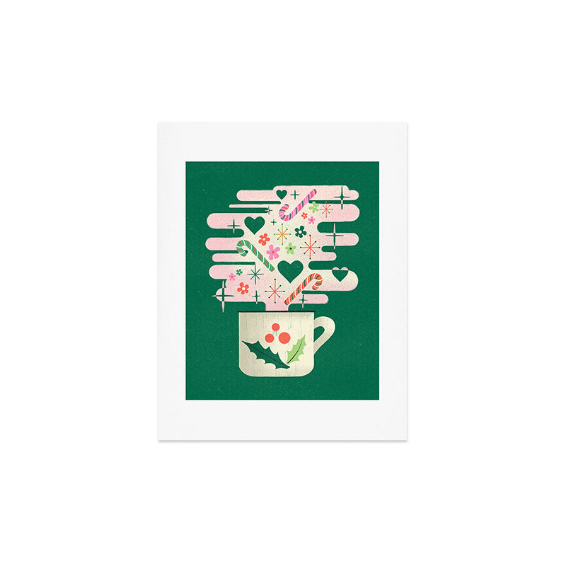 A Cup of Cheer - Warm Wishes Festive Holiday Mug Art Print