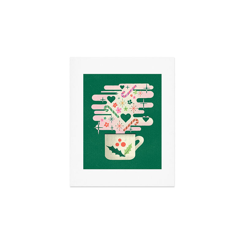 A Cup of Cheer - Warm Wishes Festive Holiday Mug Art Print
