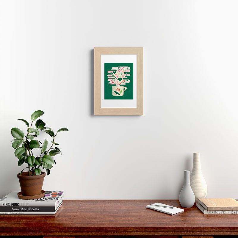 A Cup of Cheer - Warm Wishes Festive Holiday Mug Framed Art Print