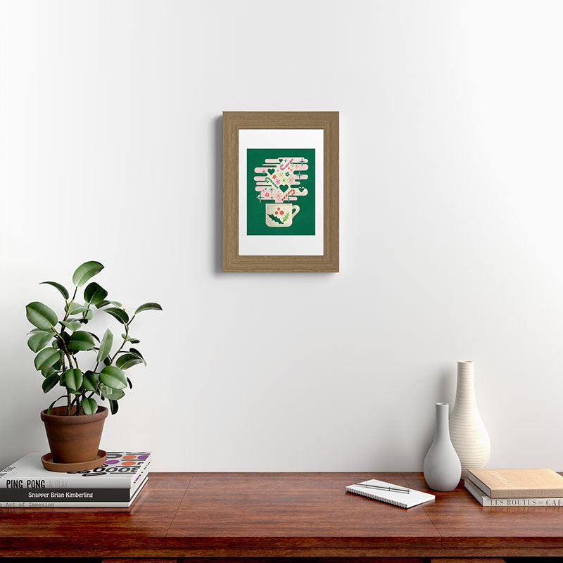 A Cup of Cheer - Warm Wishes Festive Holiday Mug Framed Art Print