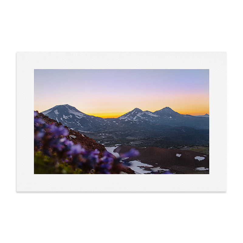 3 Sisters Sunset Art Print