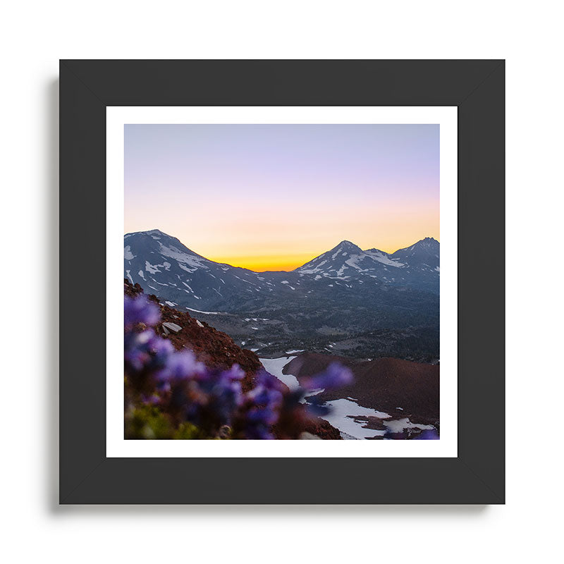 3 Sisters Sunset Framed Art Print