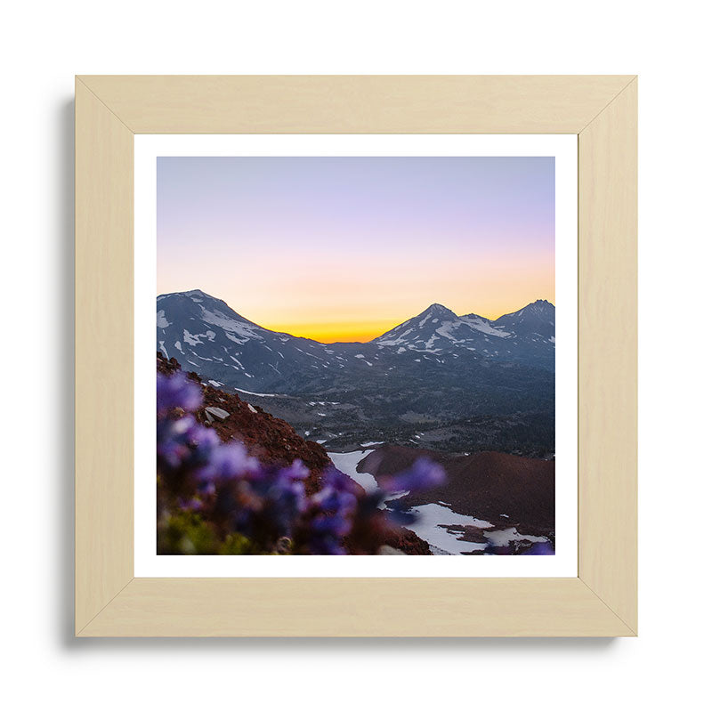 3 Sisters Sunset Framed Art Print