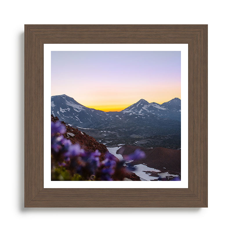 3 Sisters Sunset Framed Art Print