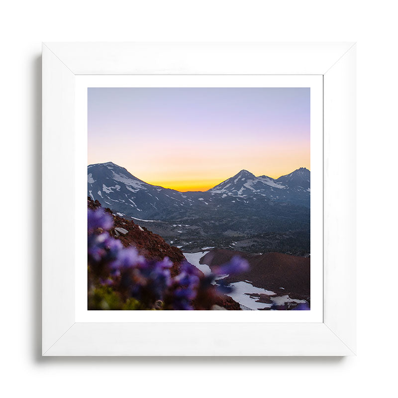 3 Sisters Sunset Framed Art Print
