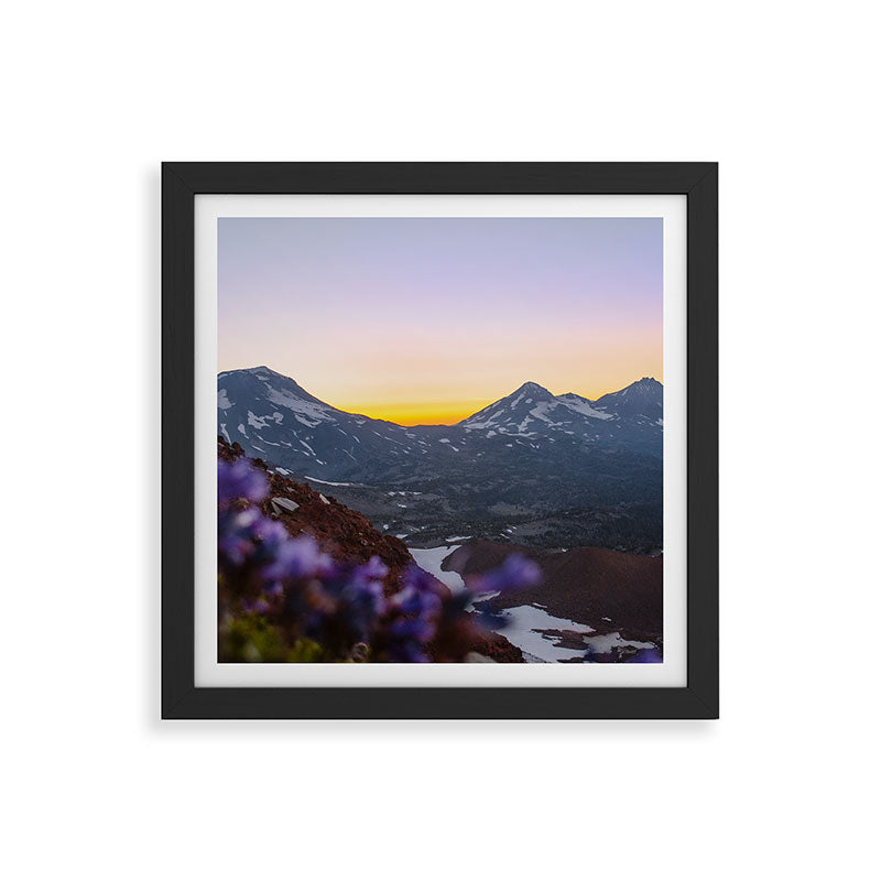 3 Sisters Sunset Framed Art Print
