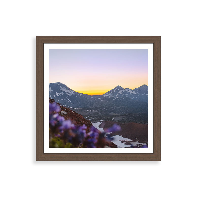 3 Sisters Sunset Framed Art Print