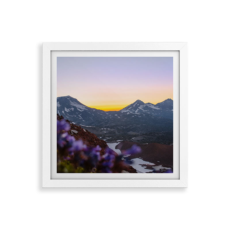 3 Sisters Sunset Framed Art Print