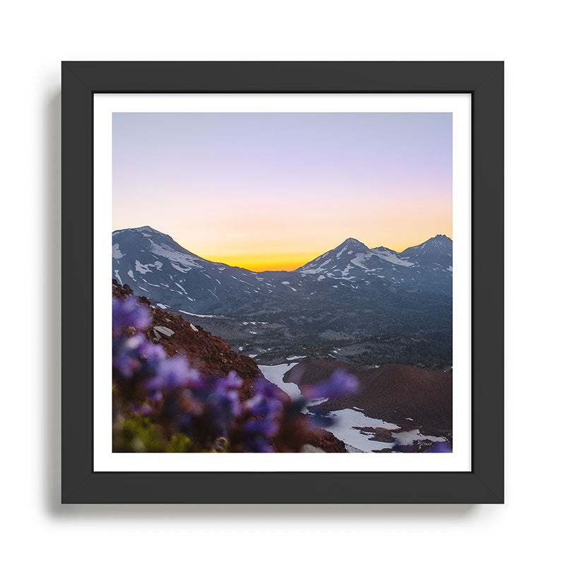 3 Sisters Sunset Framed Art Print