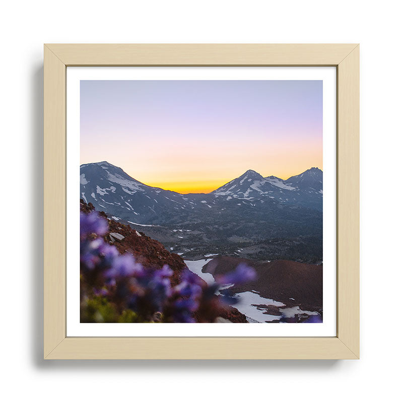 3 Sisters Sunset Framed Art Print