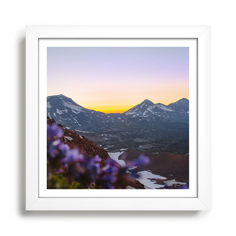 3 Sisters Sunset Framed Art Print