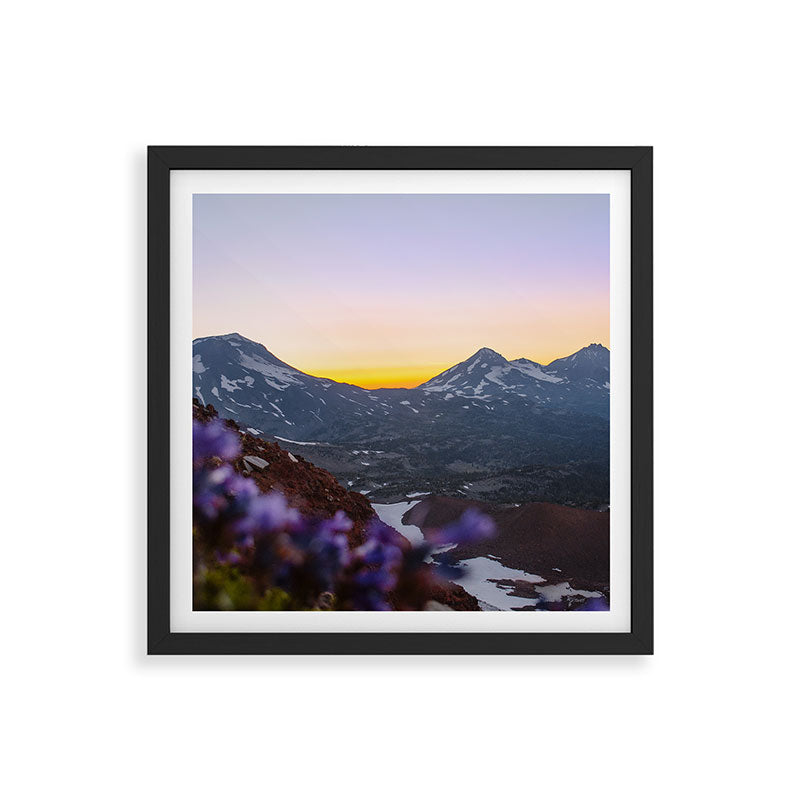 3 Sisters Sunset Framed Art Print