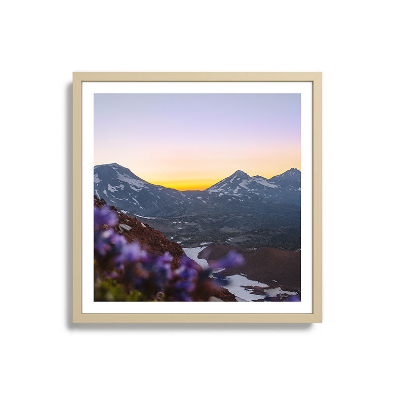 3 Sisters Sunset Framed Art Print