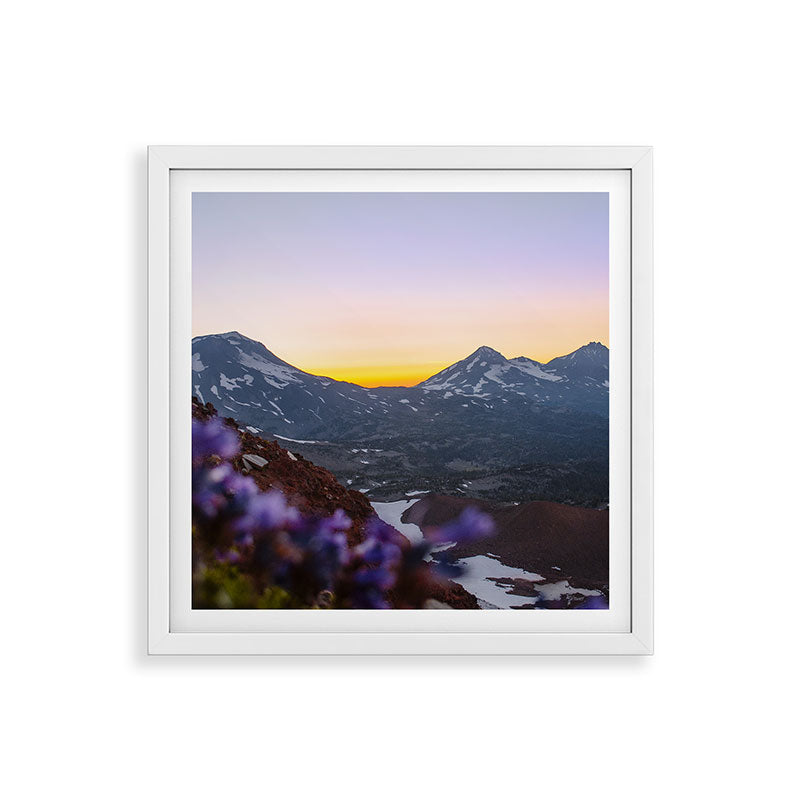 3 Sisters Sunset Framed Art Print