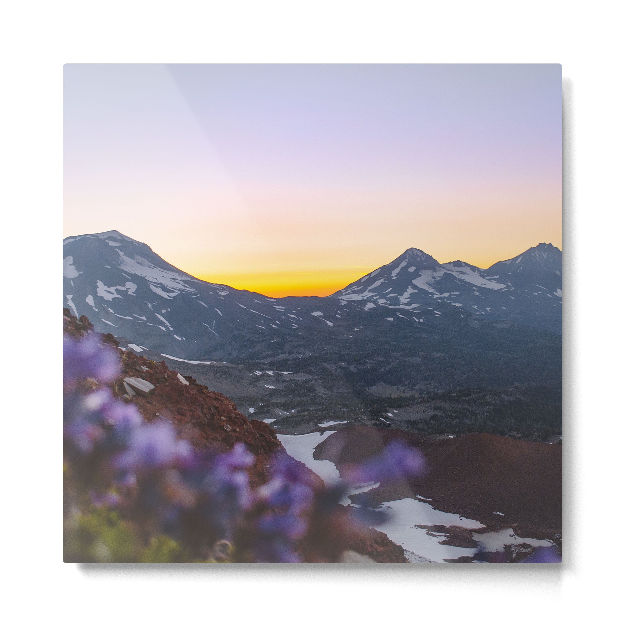 3 Sisters Sunset Metal Print