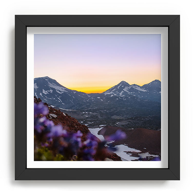 3 Sisters Sunset Framed Art Print