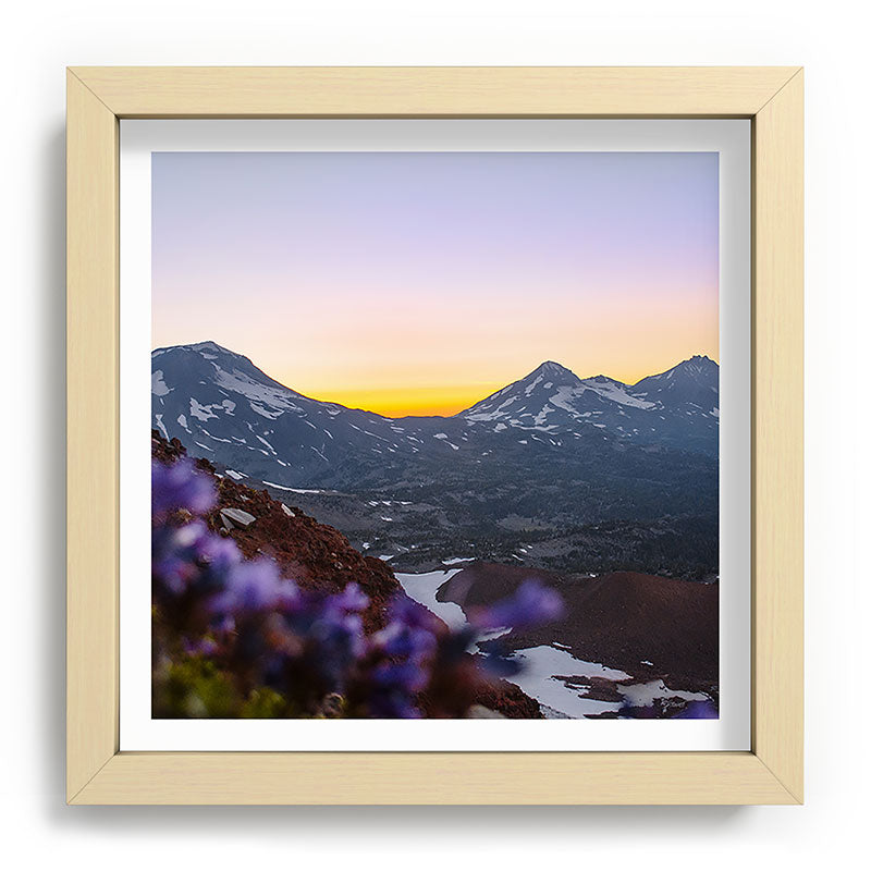 3 Sisters Sunset Framed Art Print