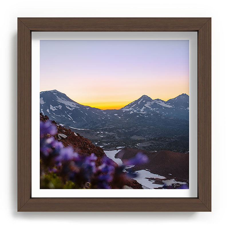 3 Sisters Sunset Framed Art Print