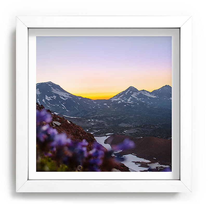 3 Sisters Sunset Framed Art Print