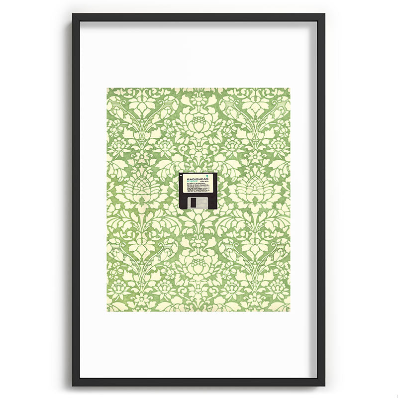 3 1/2 Inch Floppy Disk Framed Art Print