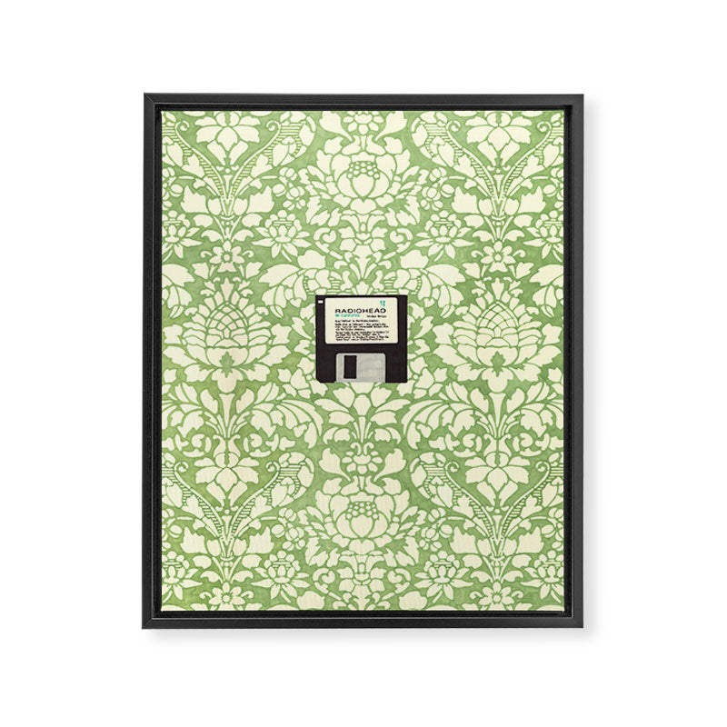 3 1/2 Inch Floppy Disk Framed Canvas Print