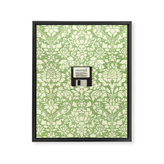 3 1/2 Inch Floppy Disk Framed Canvas Print