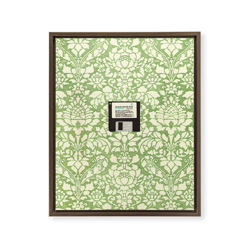 3 1/2 Inch Floppy Disk Framed Canvas Print