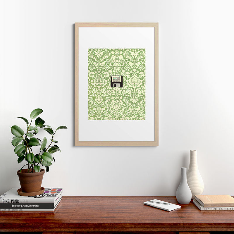 3 1/2 Inch Floppy Disk Framed Art Print