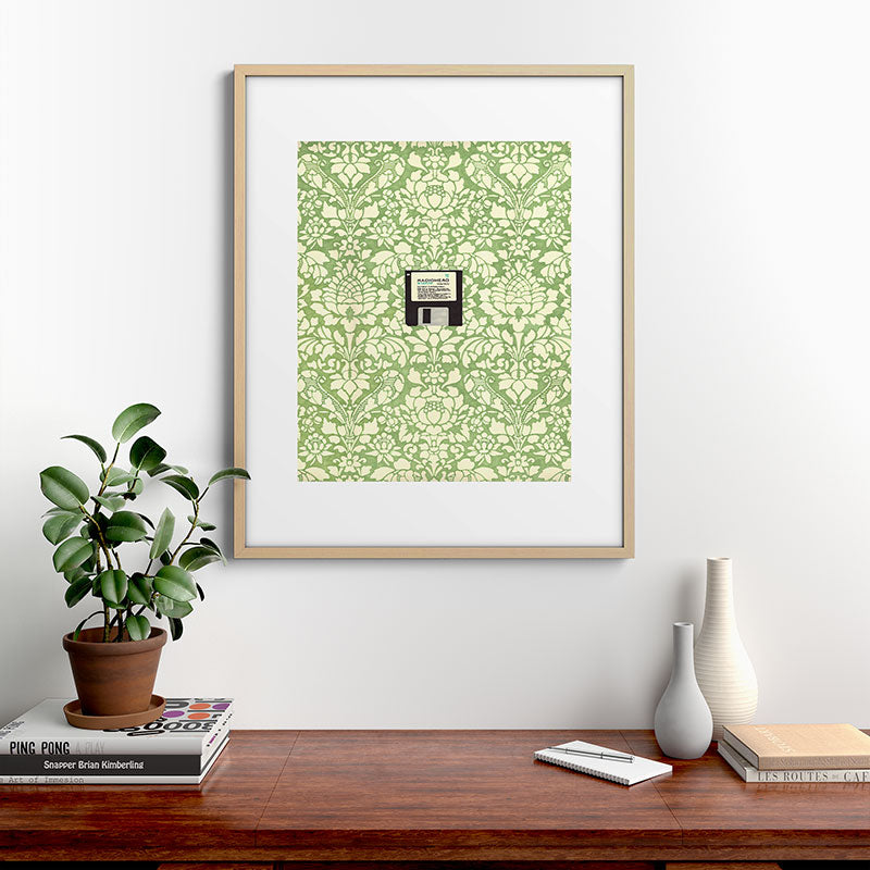3 1/2 Inch Floppy Disk Framed Art Print