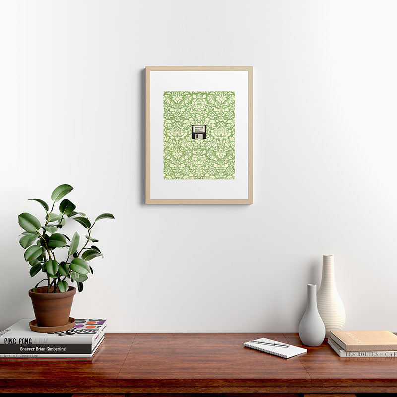 3 1/2 Inch Floppy Disk Framed Art Print