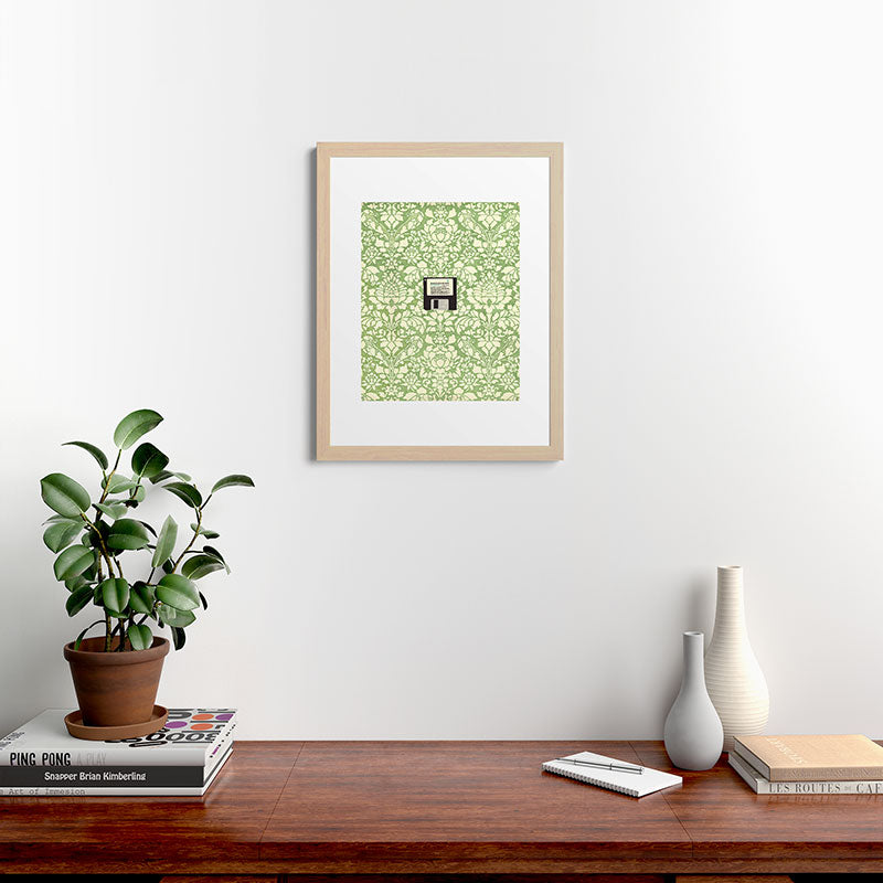 3 1/2 Inch Floppy Disk Framed Art Print
