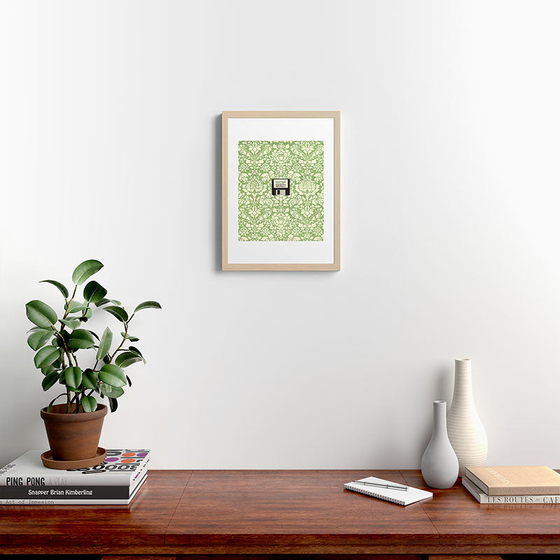 3 1/2 Inch Floppy Disk Framed Art Print