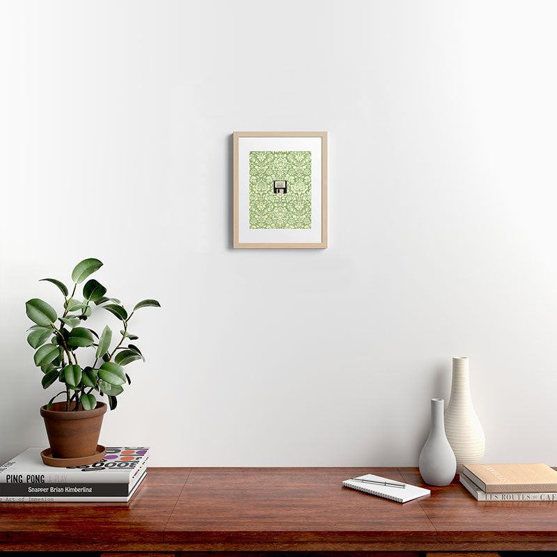 3 1/2 Inch Floppy Disk Framed Art Print