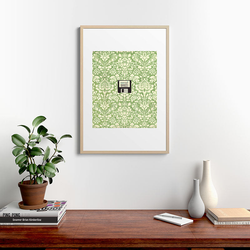 3 1/2 Inch Floppy Disk Framed Art Print