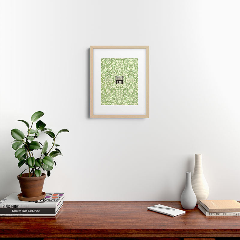 3 1/2 Inch Floppy Disk Framed Art Print
