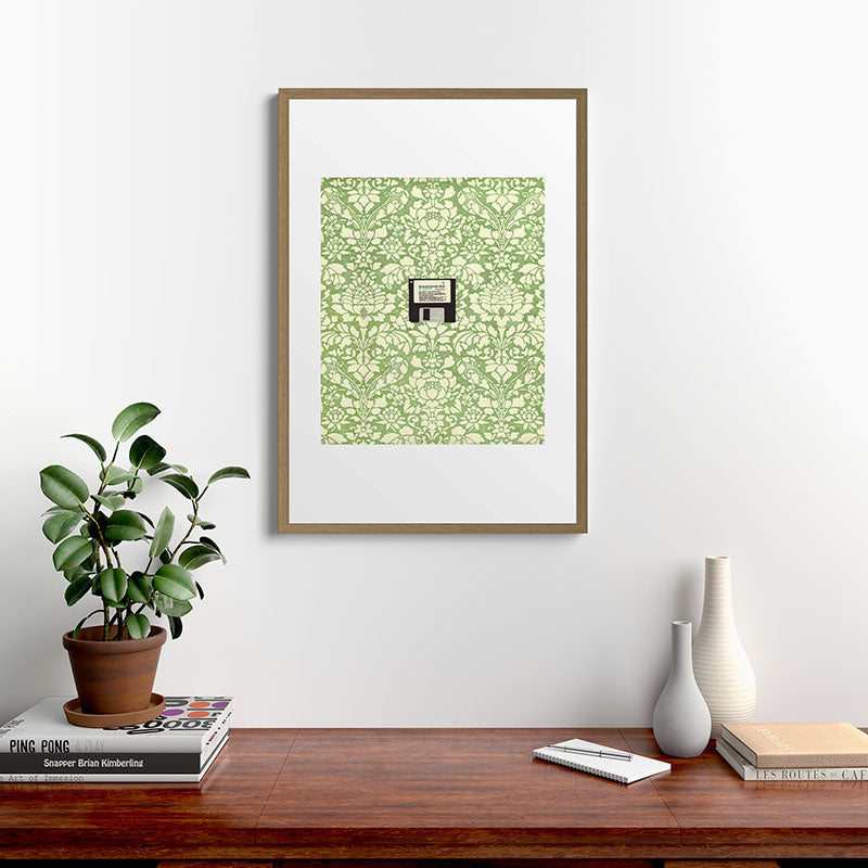 3 1/2 Inch Floppy Disk Framed Art Print