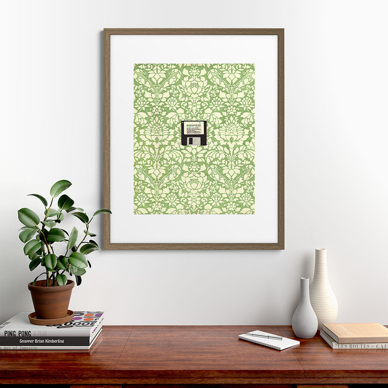 3 1/2 Inch Floppy Disk Framed Art Print