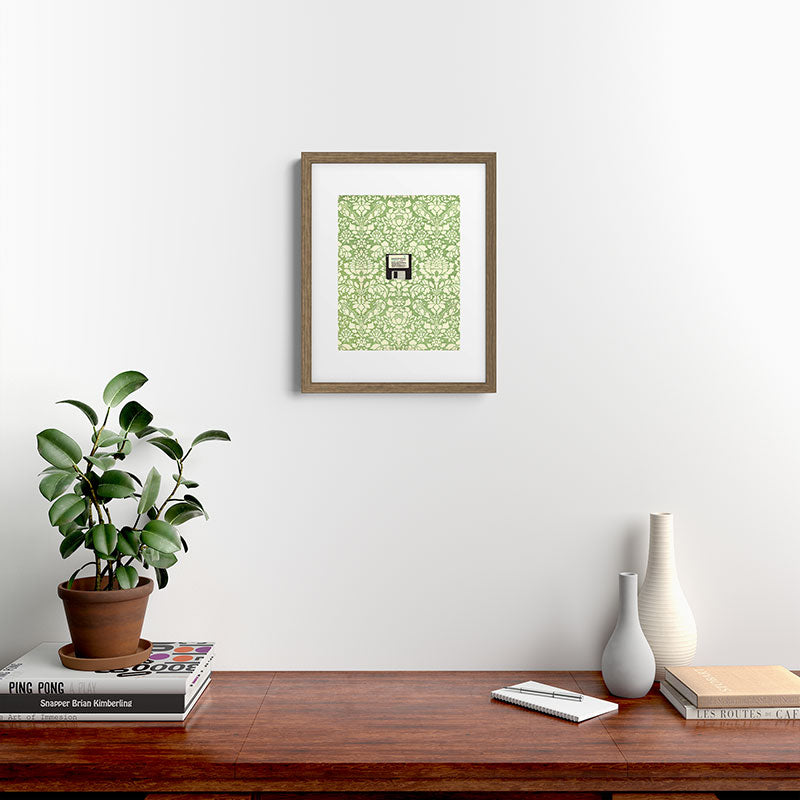 3 1/2 Inch Floppy Disk Framed Art Print