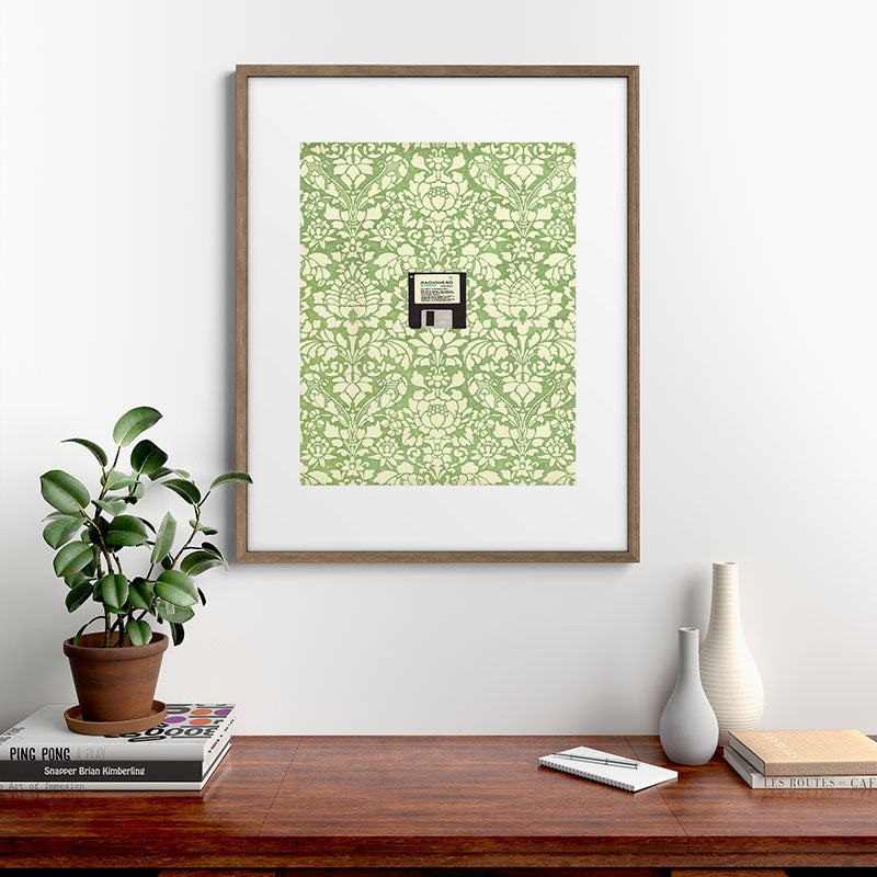 3 1/2 Inch Floppy Disk Framed Art Print