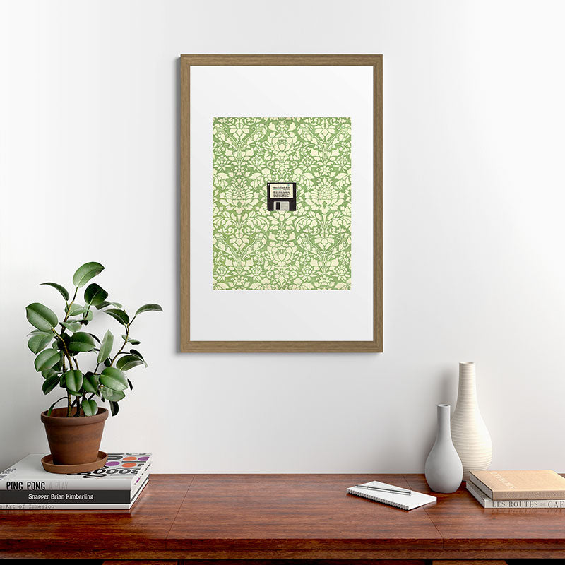 3 1/2 Inch Floppy Disk Framed Art Print