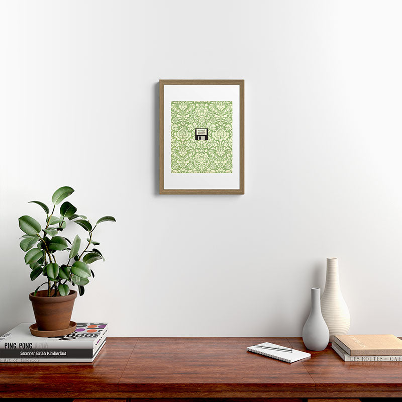 3 1/2 Inch Floppy Disk Framed Art Print