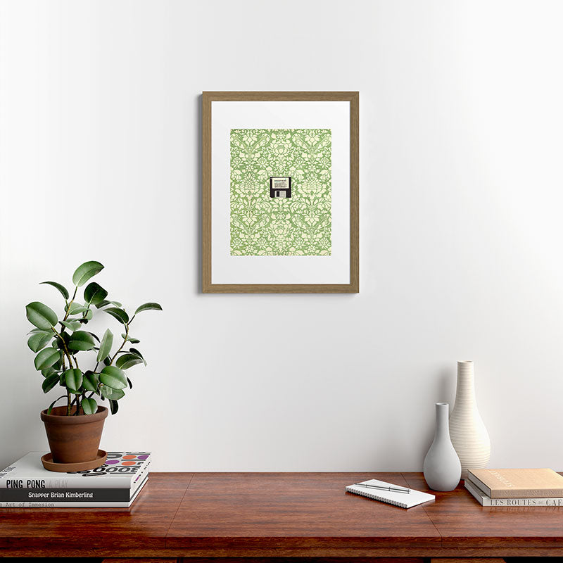3 1/2 Inch Floppy Disk Framed Art Print