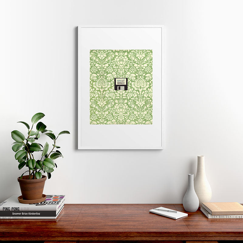 3 1/2 Inch Floppy Disk Framed Art Print