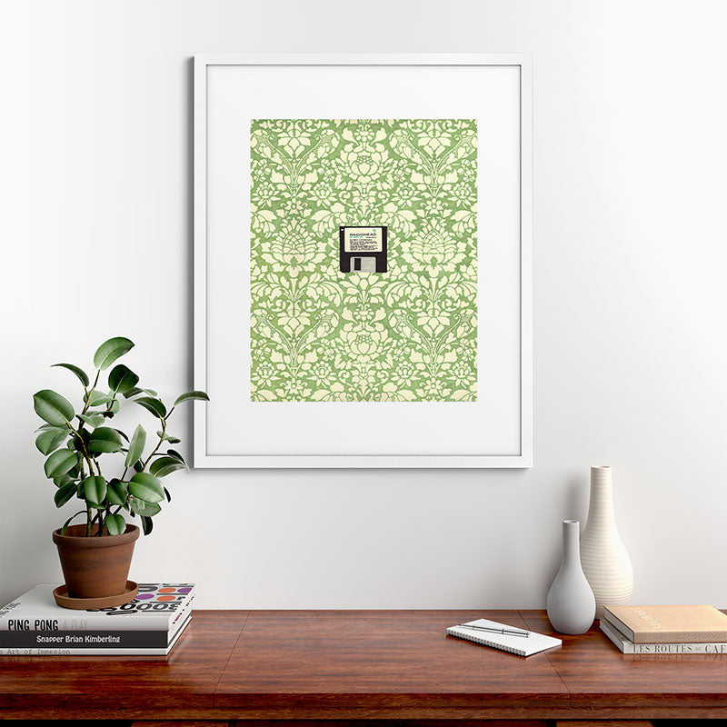 3 1/2 Inch Floppy Disk Framed Art Print
