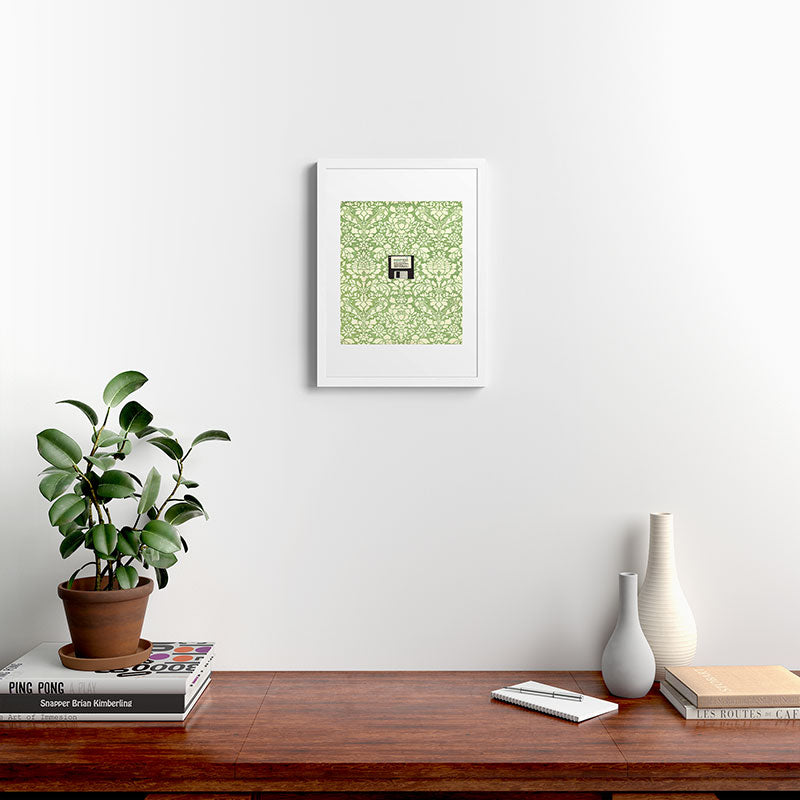 3 1/2 Inch Floppy Disk Framed Art Print