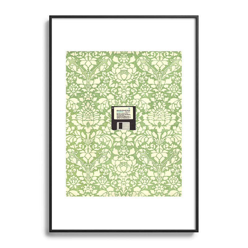 3 1/2 Inch Floppy Disk Framed Art Print