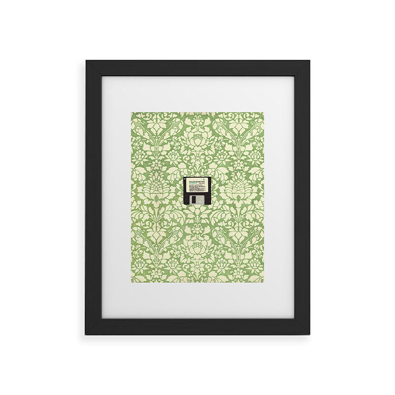 3 1/2 Inch Floppy Disk Framed Art Print