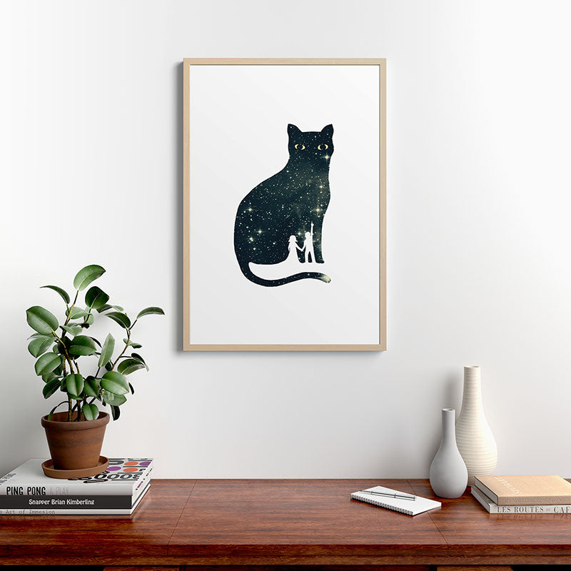 4 Moons Framed Art Print