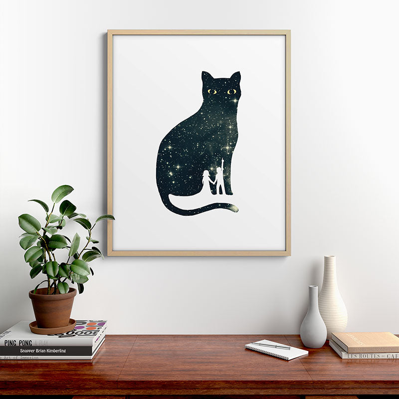 4 Moons Framed Art Print