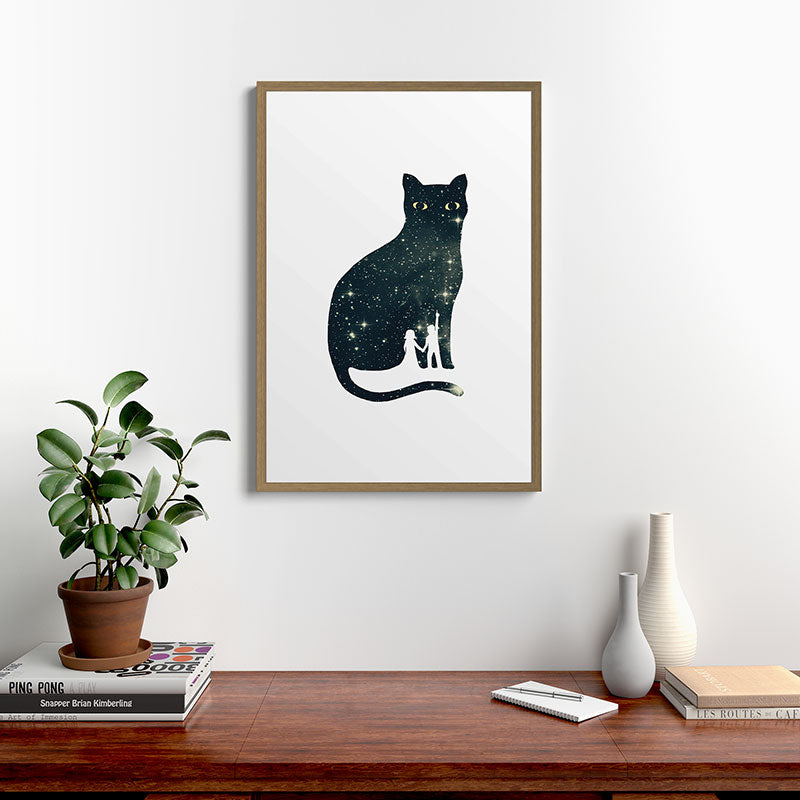 4 Moons Framed Art Print